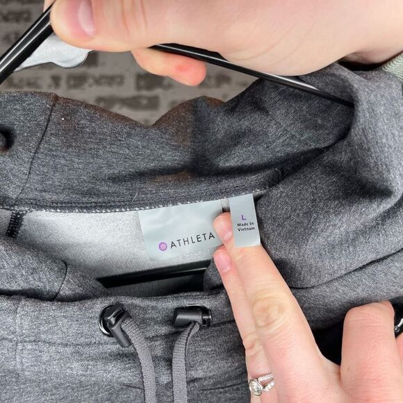 ATHLETA | women gray pullover hoodie - Picture 2 of 12